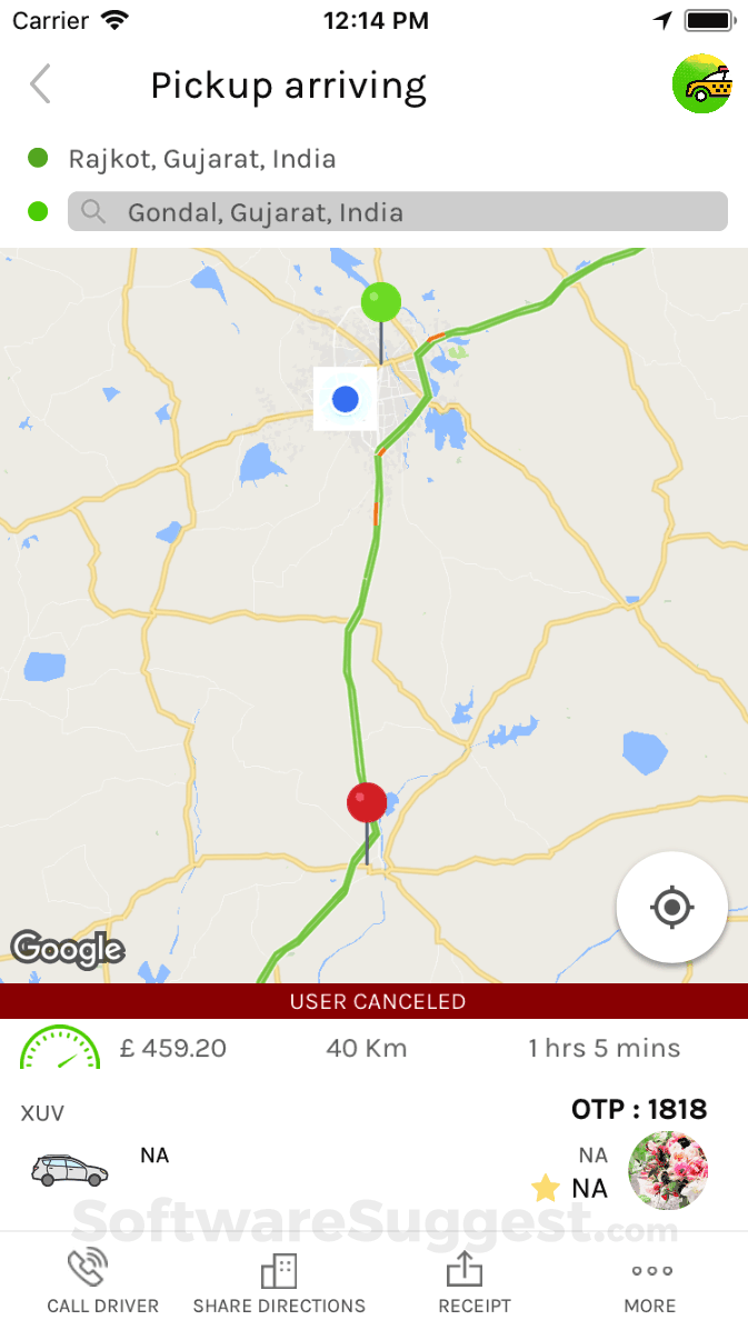 Voila Cabs Screenshot1